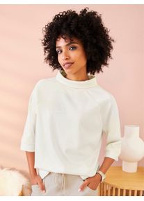 Heine Damen Sweatshirt, beige, Gr. 42, unifarben, 50% Modal, 44% Polyester, 6% Elasthan, Sweatshirts