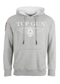 Top Gun Herren Kapuzenpullover "TG20201043", grau, Gr. XXL, Obermaterial: 65% Baumwolle, 35% Polyester, Pullover