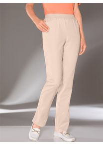 Classic Basics Damen Stretch-Jeans, beige, Gr. 195, unifarben, 96% Baumwolle, 4% Elasthan, Jeans