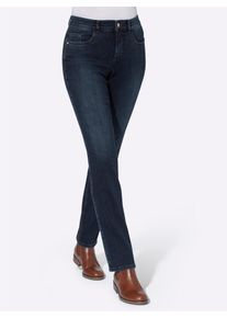 Ascari Damen 5-Pocket-Jeans, blau, Gr. 19, unifarben, 87% Baumwolle, 9% Polyester, 4% Elasthan, Jeans