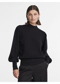 Y.A.S Damen Strickpullover "YASFONNY LS KNIT PULLOVER S. NOOS", schwarz, modisch, Gr. XXL, unifarben, Strick, Obermaterial: 72% Viskose, 28%