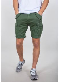 Herren Shorts "Alpha Industries Men - Shorts Airman Short", grün, Gr. 30, Alpha Industries, Obermaterial: 98% Baumwolle, 2% Elastan, Futter: 100%