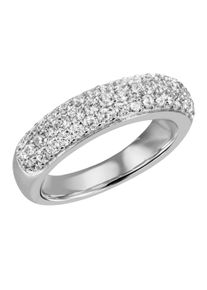 Firetti Damen Fingerring "Schmuck Geschenk Silber 925 Silberring Ring Pavé-Optik glitzernd", 60, Silber 925 (Sterlingsilber), 5,4mm, silber, Silber