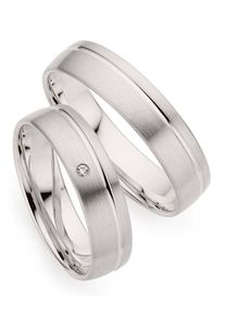 Phoenix PHÖNIX Trauring "Schmuck Geschenk Gold 333 Trauring Ehering LIEBE versch. Varianten", 52, ohne Brillant, Weißgold 333, 5,0mm, weiß, Weißgold 333,