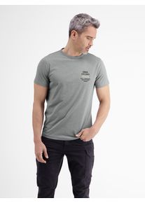 Lerros Herren T-Shirt "Lerros T-Shirt, O-Neck", grau, Gr. S, 100% Baumwolle, Shirts