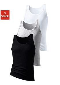 H.I.S. H.I.S Herren Tanktop "Feinripp", Gr. 4, grau, Feinripp, Obermaterial: 100% Baumwolle. Melange in der Packung: 92% Baumwolle, 8% Polyester, unifarben,