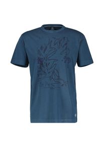 Lerros Herren T-Shirt "Lerros Herren-T-Shirt mit Brust-Print", blau, Gr. 5XL, 100% Baumwolle, Shirts