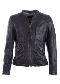 JCC Damen Bikerjacke "6011099-2", schwarz, Gr. M, Obermaterial: 100% Leder, Lamm / Lining: 100% Baumwolle / Ärmelfutter: 100% Polyester / Wattierung: