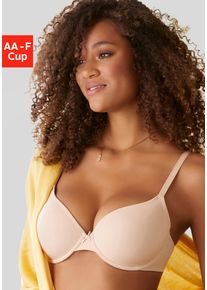 Lascana Damen Schalen-BH "Ela - perfect basic", Gr. 95, braun, Microtouch, Obermaterial: 82% Polyamid (TACTEL), 18% Elasthan (LYCRA), Basic, BHs, mit