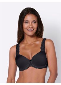 Viania Damen Schalen-BH, Gr. 85, schwarz, 77% Polyester, 13% Polyamid, 10% Elasthan, BHs