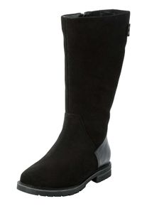 sheego Damen Weitschaftstiefel "Große Größen", Gr. 43, schwarz, Obermaterial: 100% Leder;Einsatz: 100% Textilmaterial, klassisch, Schuhe, mit