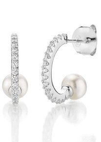 Firetti Damen Perlenohrringe "Schmuck Geschenk Ohrschmuck Creolen Perle", Silber 925 (Sterlingsilber)-Perlen, bunt, Silber 925 (Sterlingsilber),