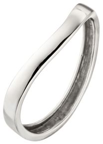 Jobo Damen Goldring, 58, Weißgold 375, weiß, Weißgold 375, Fingerringe, 375 Weißgold