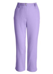 COSMA Damen 7/8-Hose, lila, Gr. 19, unifarben, 97% Baumwolle, 3% Elasthan, Hosen
