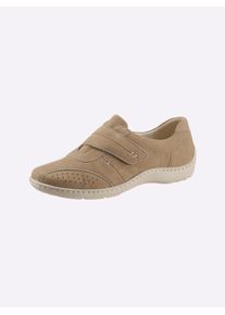 Waldläufer WALDLÄUFER Damen Klettschuh, Gr. 6,5, grau, Nubukleder, Glattleder, sportlich, Schuhe