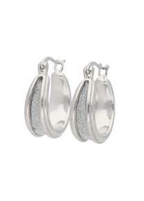 Vivance Damen Paar Creolen "glitter style", Silber 925 (Sterlingsilber), silber, Silber 925 (Sterlingsilber), Ohrringe