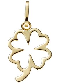 Jobo Damen Ketten-Anhänger "Anhänger Kleeblatt", Gelbgold 333, gold, Gelbgold 333, Schmuckanhänger, 333 Gold