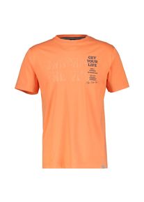 Lerros Herren T-Shirt "Lerros Herren T-Shirt mit Brust-Print", orange, Gr. 6XL, 100% Baumwolle, Shirts