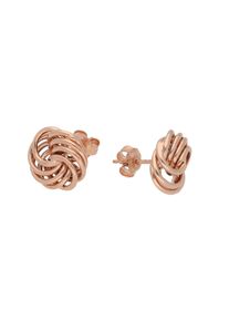 Vivance Damen Paar Ohrstecker "Knoten", Roségold 375, rosa, Rosu00e9gold 375, Ohrringe