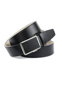Anthoni Crown Damen Ledergürtel, schwarz, Gr. 90, gemustert, Leder, Gürtel, für Freizeithosen