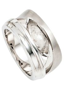 Jobo Damen Fingerring, 56, Silber 925 (Sterlingsilber), silber, Silber 925 (Sterlingsilber), Fingerringe, breit 925 Silber mit Turmalin