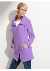 Classic Basics Damen Fleecejacke, lila, Gr. 42, unifarben, 100% Polyester, Jacken