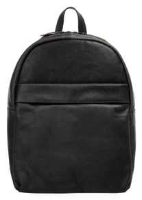 XZONE X-ZONE Laptoprucksack, schwarz, Rindsleder, Leder, unifarben, casual, Rucksäcke, echt Leder