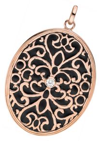 Jobo Damen Ketten-Anhänger "Anhänger mit Zirkonia", Silber 925 (Sterlingsilber), rosa, Silber 925 (Sterlingsilber), Schmuckanhänger, 925 Silber