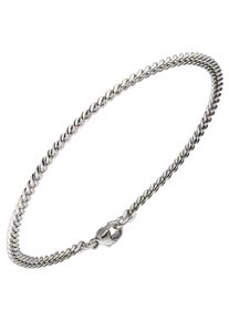 Jobo Damen Goldarmband, Weißgold 585, weiß, Weißgold 585, Armbänder, Panzerarmband 585 Weißgold massiv 21 cm