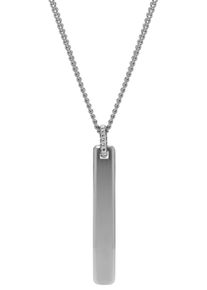 Fossil Damen Kette mit Anhänger "VINTAGE CASUAL, JF03988040", Edelstahl, L: 61cm B: 2,5mm, silber, Edelstahl, B:2,5mm, Halsketten