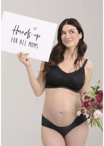 Anita MATERNITY Damen Still-BH "Essential Lace", Gr. S, grau, Stoff, Obermaterial: 62% Polyamid, 38% Elasthan, unifarben mit Farbeinsatz, bestickt,