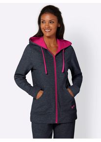 feel good Damen Langjacke, Gr. 36, blau, 60% Baumwolle, 40% Polyester, unifarben, Jacken