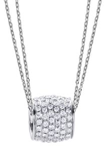 Firetti Damen Kette mit Anhänger "Schmuck Geschenk Silber 925 Halsschmuck Halskette Ankerkette", Silber 925 (Sterlingsilber), L: 45cm, bunt, Silber