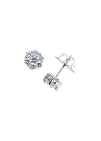 Damen Paar Ohrstecker "Blüte in verschiedenen Größen, Silber 925", ca. Ø 6mm, Silber 925 (Sterlingsilber), silber, Giorgio Martello MILANO, Silber