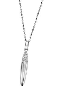 Firetti Damen Kette mit Anhänger "Schmuck Geschenk Silber 925 Halsschmuck Halskette Ankerkette Stab", Silber 925 (Sterlingsilber), L: 45cm B: 1,1mm,