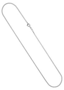 Jobo Damen Kette ohne Anhänger, Weißgold 333, L: 36cm, weiß, Weißgold 333, Halsketten, Panzerkette 333 Weißgold 1,7 mm 36 cm