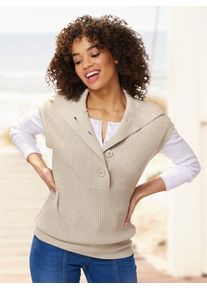 Heine Damen Pullunder "Pullunder", beige, Gr. 50, unifarben, 50% Viskose, 28% Polyester, 22% Polyamid, Pullover