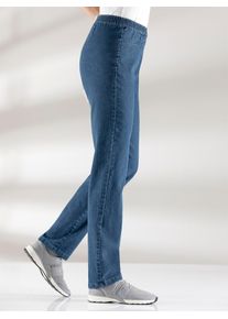 Classic Basics Damen Dehnbund-Jeans, blau, Gr. 25, unifarben, 81% Baumwolle, 17% Polyester, 2% Elasthan, Jeans