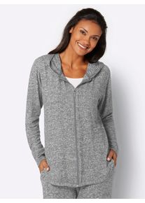 feel good Damen Langjacke, Gr. 36, grau, 80% Viskose, 15% Polyester, 5% Elasthan, unifarben, Jacken