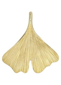 Jobo Damen Ketten-Anhänger "Anhänger Ginko", Gelbgold 375, gelb, Gelbgold 375, Schmuckanhänger, 375 Gold