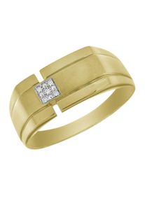Firetti Herren Siegelring "Schmuck Geschenk Gold 333 Herrenring Fingerring Goldring", 19, 0,02 ct P2 = erkennbare Einschlüsse, Gelbgold