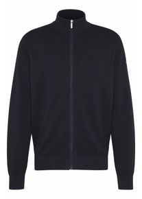 Bugatti Herren Strickjacke, blau, casual, Gr. L, Strick, 100% Baumwolle, Strickjacken, mit Reißverschluss