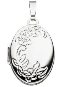 Jobo Damen Medallion-Anhänger "Anhänger Medaillon oval", Weißgold 585, weiß, Weißgold 585, Schmuckanhänger, 585 Weißgold