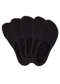 Bench. Damen Füßlinge, Gr. 35, schwarz, Polyamid, Baumwolle, Elasthan, uni, Socken, für weit ausgeschnittene Schuhe