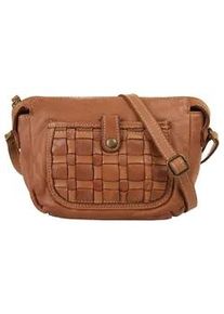 Umhängetasche CLUTY Gr. B/H/T: 24cm x 16cm x 10cm onesize, braun (cognac) Damen Taschen echt Leder, Made in Italy