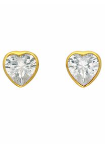 Adelia´s ADELIA ́S Damen Paar Ohrhänger "1 Paar 333 Gold Ohrringe / Ohrstecker mit Zirkonia", Damen, Gelbgold 333, gold, Gelbgold 333, Ohrringe, 333 Gold mit