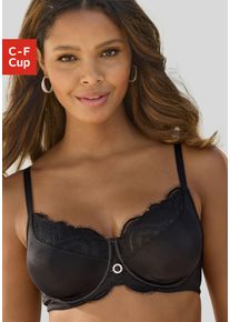 Nuance Damen Minimizer-BH, Gr. 105, schwarz, Microtouch, Spitze, Obermaterial: 85% Polyamid, 15% Elasthan, elegant, BHs, mit extravagantem