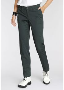 AJC Damen Chinohose, grün, casual, Gr. 32, unifarben, Web, Obermaterial: 97% Baumwolle, 3% Elasthan, Hosen, in lässiger Form mit Pattentaschen