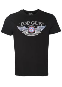 Top Gun Herren T-Shirt "TG22031", schwarz, Gr. XXXL, Obermaterial: 95% Baumwolle / 5% Elasthan, Shirts