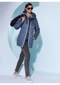 CRÉATION L CREATION L Damen Steppjacke, blau, Gr. 38, unifarben, 55% Polyamid, 45% Polyester, Besatz:100% Baumwolle, Füllung:90% Daunen, 10% Federn, Jacken